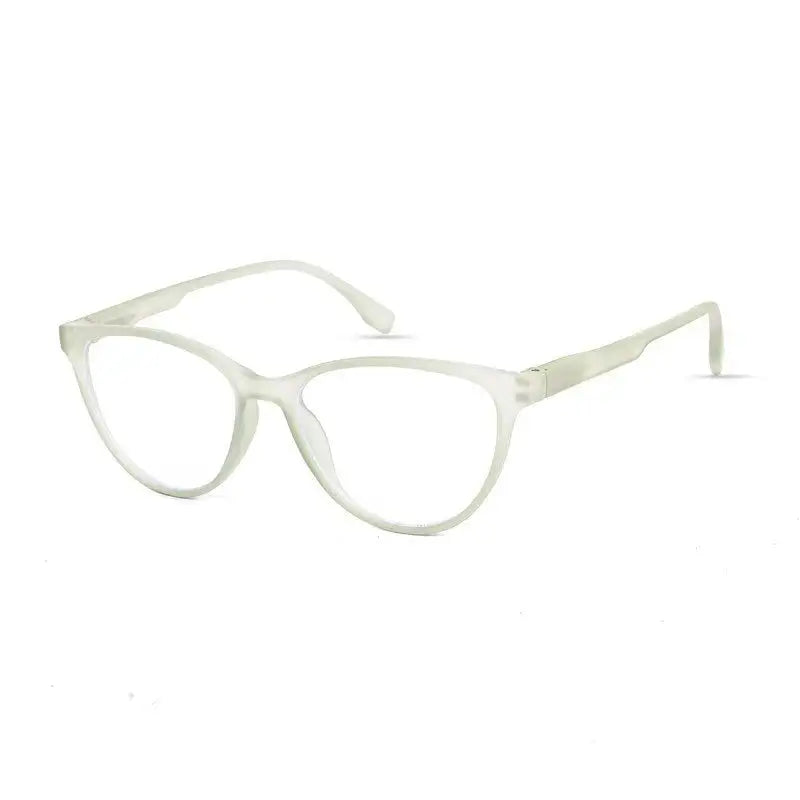 TruBlu | Light Green Medium Full Rim CATEYE Computer Glasses for Men & Women [Blue Block]