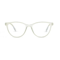 TruBlu | Light Green Medium Full Rim CATEYE Computer Glasses for Men & Women [Blue Block]