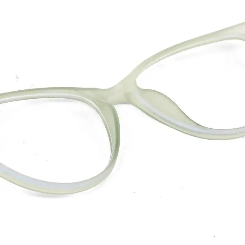TruBlu | Light Green Medium Full Rim CATEYE Computer Glasses for Men & Women [Blue Block]