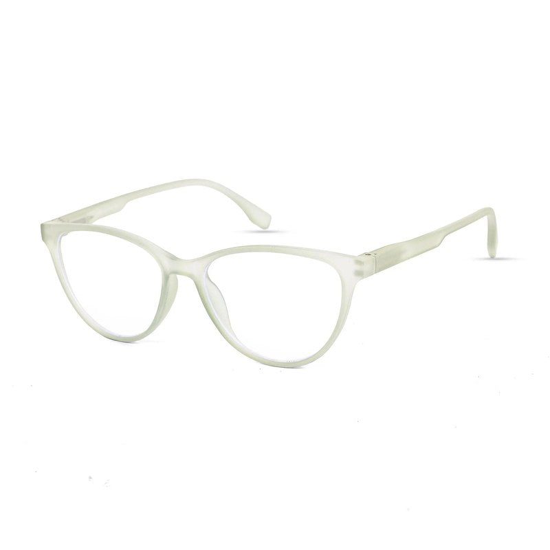 TruBlu Light Green Medium Full Rim CATEYE Computer Glasses for Men & Women — Hashtag Eyewears