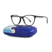 TruBlu | Olive Green Medium Full Rim CATEYE Computer Glasses for Men & Women [Blue Block]
