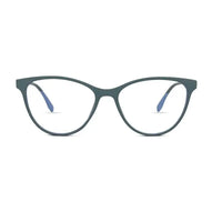 TruBlu | Olive Green Medium Full Rim CATEYE Computer Glasses for Men & Women [Blue Block]