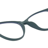 TruBlu | Olive Green Medium Full Rim CATEYE Computer Glasses for Men & Women [Blue Block]