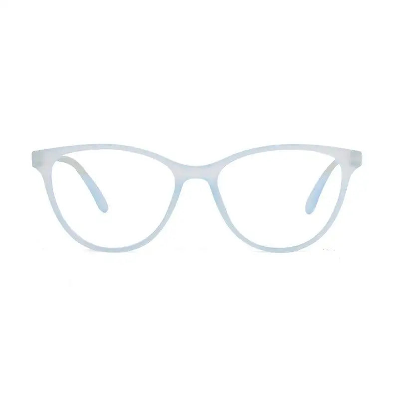 TruBlu | Sky Blue Medium Full Rim CATEYE Computer Glasses for Men & Women [Blue Block]