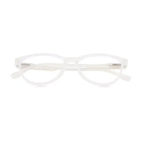 TruBlu | Transparent Medium Full Rim CATEYE Computer Glasses for Men & Women [Blue Block]