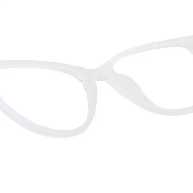 TruBlu | Transparent Medium Full Rim CATEYE Computer Glasses for Men & Women [Blue Block]