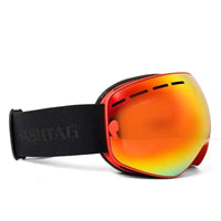 Turbo | Red Large Full Rim Visor Sports Sunglasses for Men & Women [UV-protected]