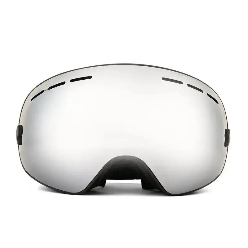 Turbo | Silver Large Full Rim Visor Sports Sunglasses for Men & Women [UV-protected]
