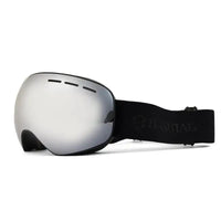 Turbo | Silver Large Full Rim Visor Sports Sunglasses for Men & Women [UV-protected]