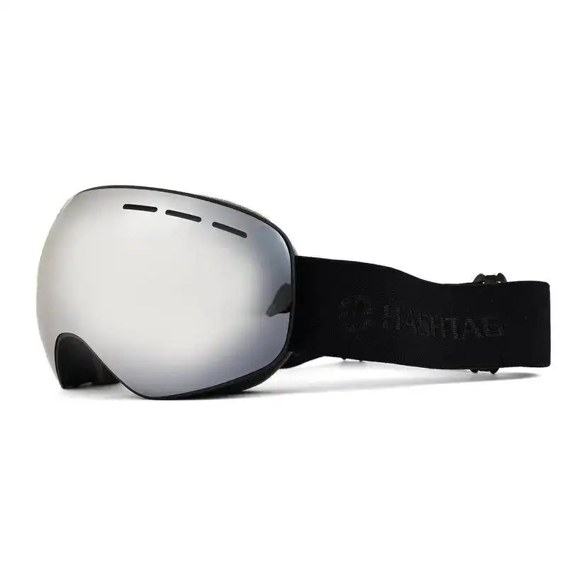 Turbo | Silver Large Full Rim Visor Sports Sunglasses for Men & Women [UV-protected]