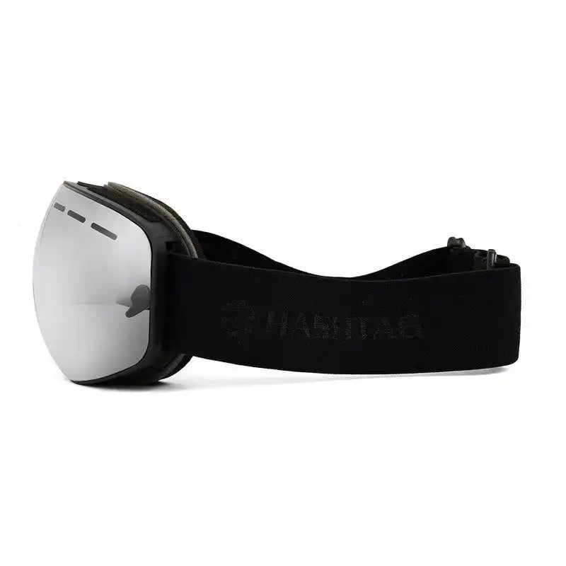 Turbo | Silver Large Full Rim Visor Sports Sunglasses for Men & Women [UV-protected]