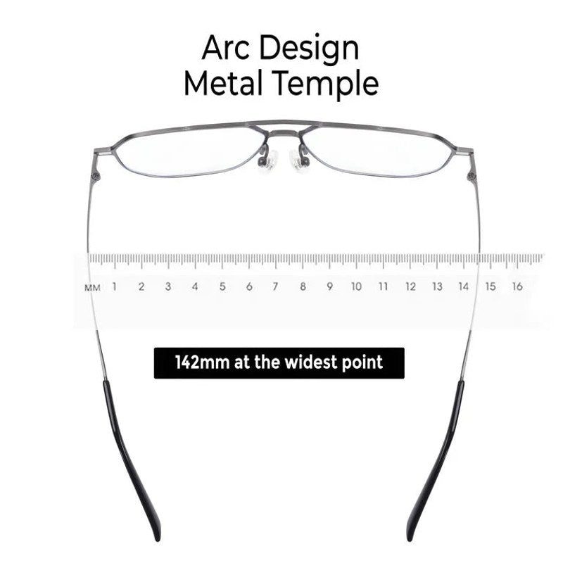 Typhora Grey Large Full Rim Haxagonal Clip-on for Men & Women — Hashtag Eyewears