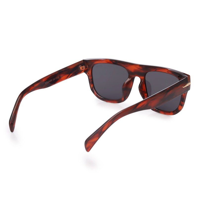 Tyros Black/Brown Texture Extra-Large Full Rim Wayfarer Sunglasses for Men & Women HASHTAG X VOSNO — Hashtag Eyewears