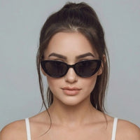 Ultravox | Transparent-Black Medium Full Rim Cat-Eye Sunglasses for Women [UV-protected] HASHTAG X WHITECHERRY