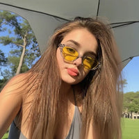 Ultravox | Transparent-Grey Medium Full Rim Cat-Eye Sunglasses for Women [UV-protected] HASHTAG X WHITECHERRY