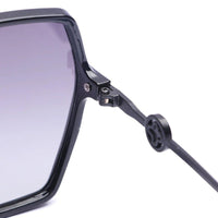 Ulyra Black Large Full Rim Square Sunglasses for Women — Hashtag Eyewears