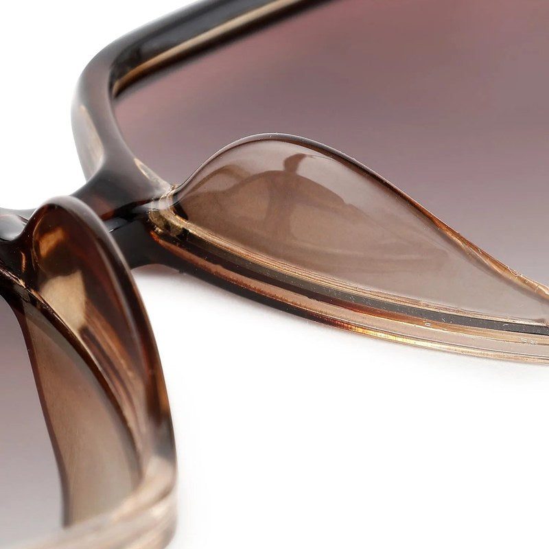 Ulyra | Gradient Brown Large Full Rim Square Sunglasses for Women [Polarized]