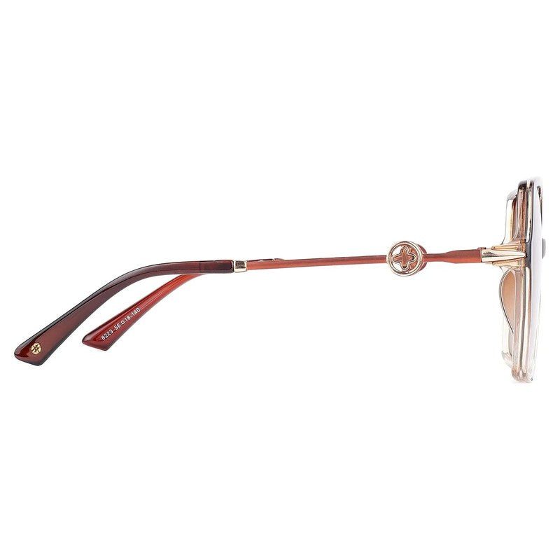 Ulyra Gradient Brown Large Full Rim Square Sunglasses for Women — Hashtag Eyewears