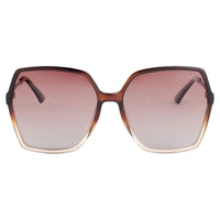 Ulyra Gradient Brown Large Full Rim Square Sunglasses for Women — Hashtag Eyewears