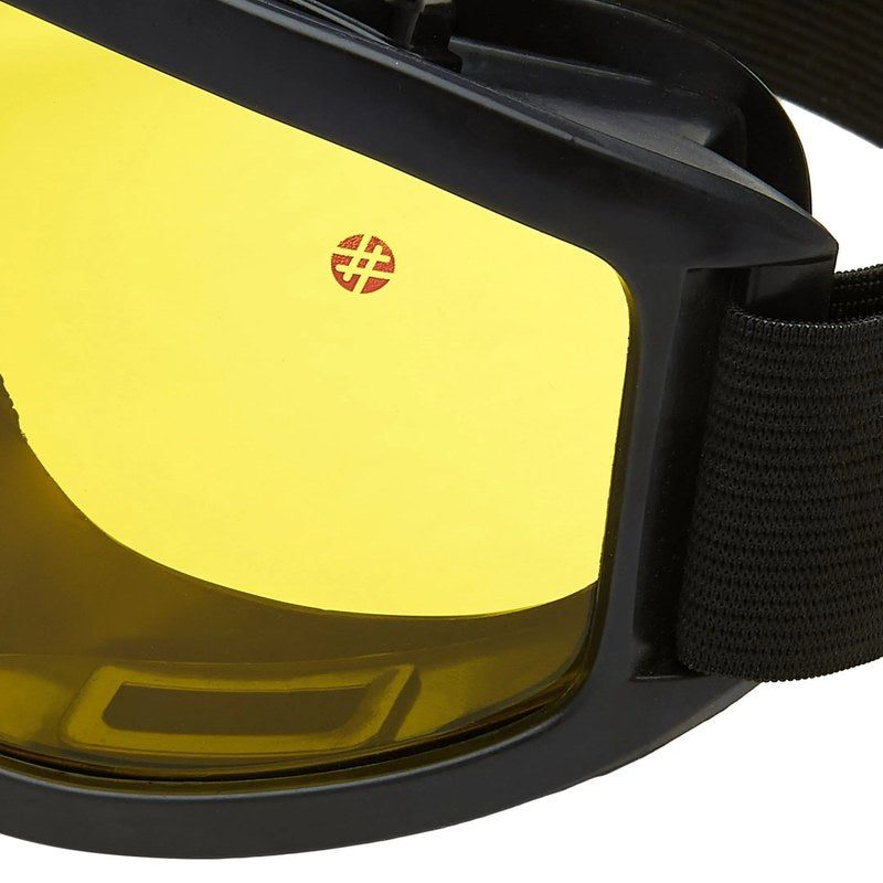 Ulyria | Yellow Free Size Full Rim Shield Sports Sunglasses for Men & Women [Air-Shield]