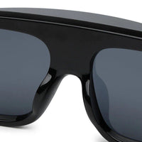 Umbra Black/Gold Medium Full Rim Rectangle Sunglasses for Men & Women — Hashtag Eyewears