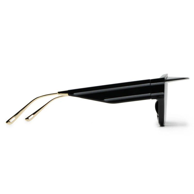 Umbra Black/Gold Medium Full Rim Rectangle Sunglasses for Men & Women — Hashtag Eyewears