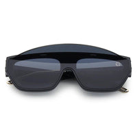 Umbra Black/Gold Medium Full Rim Rectangle Sunglasses for Men & Women — Hashtag Eyewears