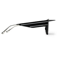 Umbra Black/Silver Medium Full Rim Rectangle Sunglasses for Men & Women — Hashtag Eyewears