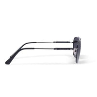 Unity | Black Medium Full Rim Square Sunglasses for Men [Polarized]