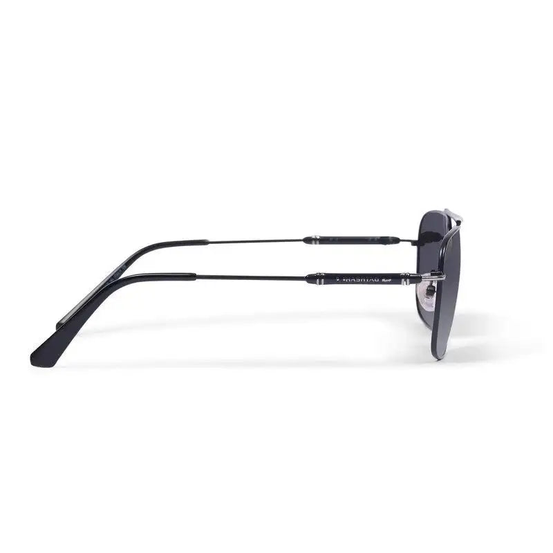 Unity | Black Medium Full Rim Square Sunglasses for Men [Polarized]