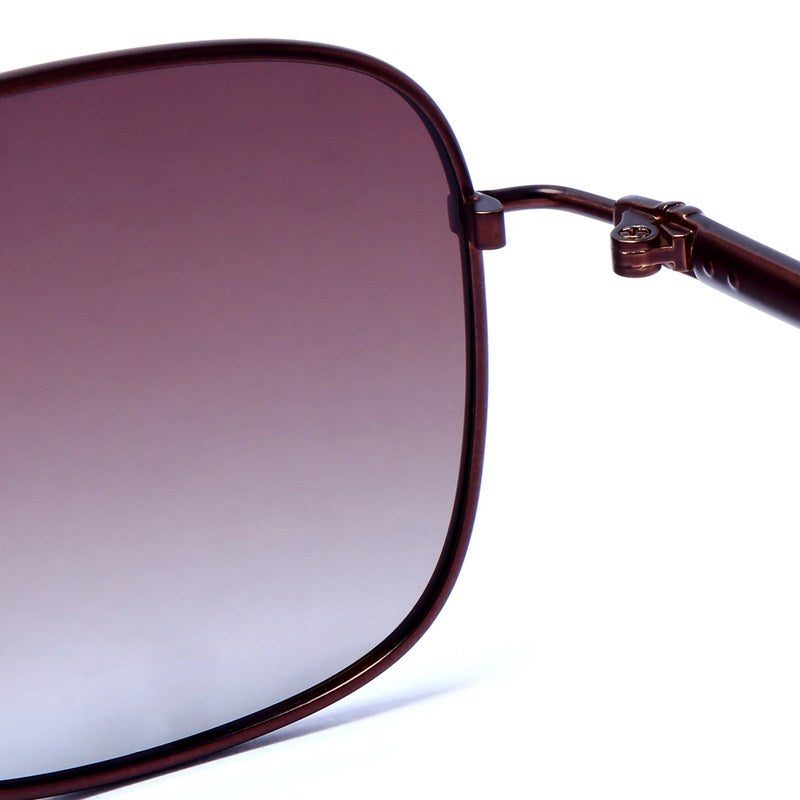 Unity Gradient Brown Medium Full Rim Square Sunglasses for Men & Women — Hashtag Eyewears