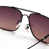 Unity Gradient Purple Brown Large Full Rim Square Sunglasses for Men & Women — Hashtag Eyewears