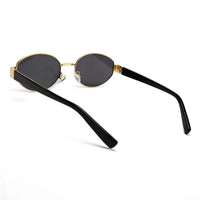 Urbanite | Black Medium Full Rim Oval Sunglasses for Women [UV-protected]