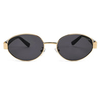 Urbanite | Black Medium Full Rim Oval Sunglasses for Women [UV-protected]