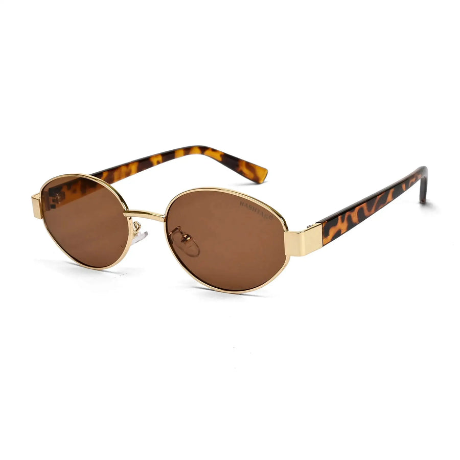Urbanite | Brown Medium Full Rim Oval Sunglasses for Women [UV-protected]