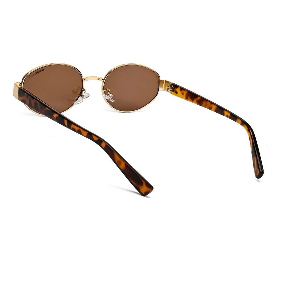 Urbanite | Brown Medium Full Rim Oval Sunglasses for Women [UV-protected]