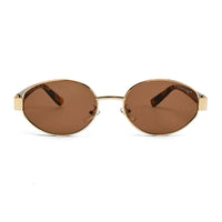 Urbanite | Brown Medium Full Rim Oval Sunglasses for Women [UV-protected]
