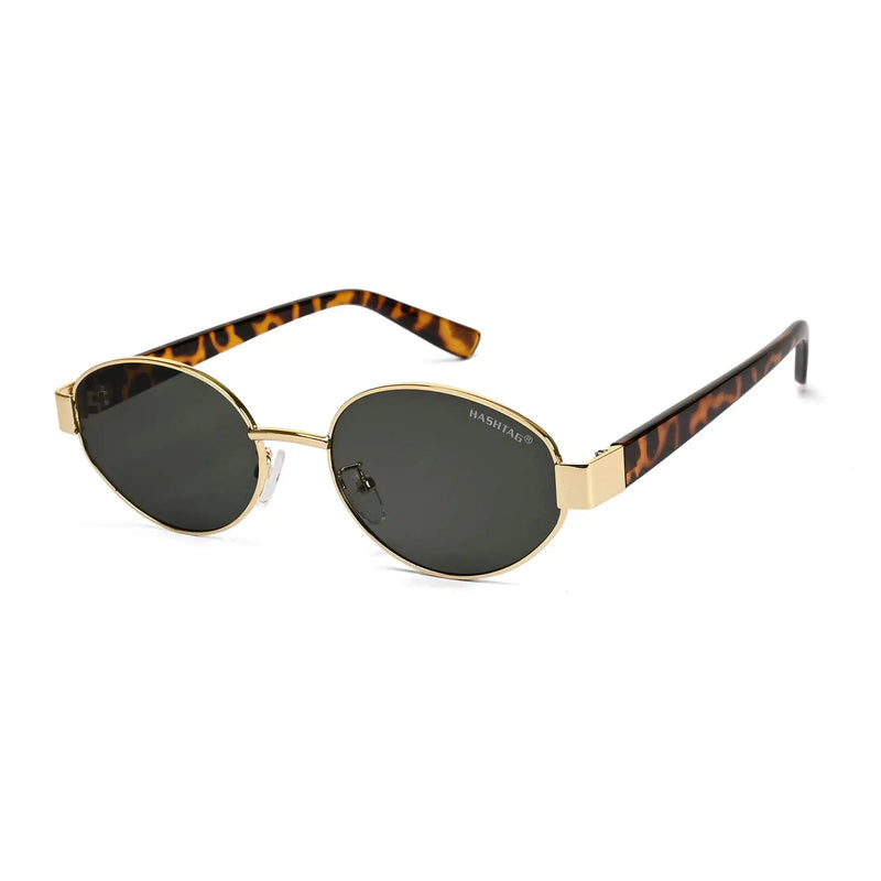 Urbanite | Green Medium Full Rim Oval Sunglasses for Women [UV-protected]