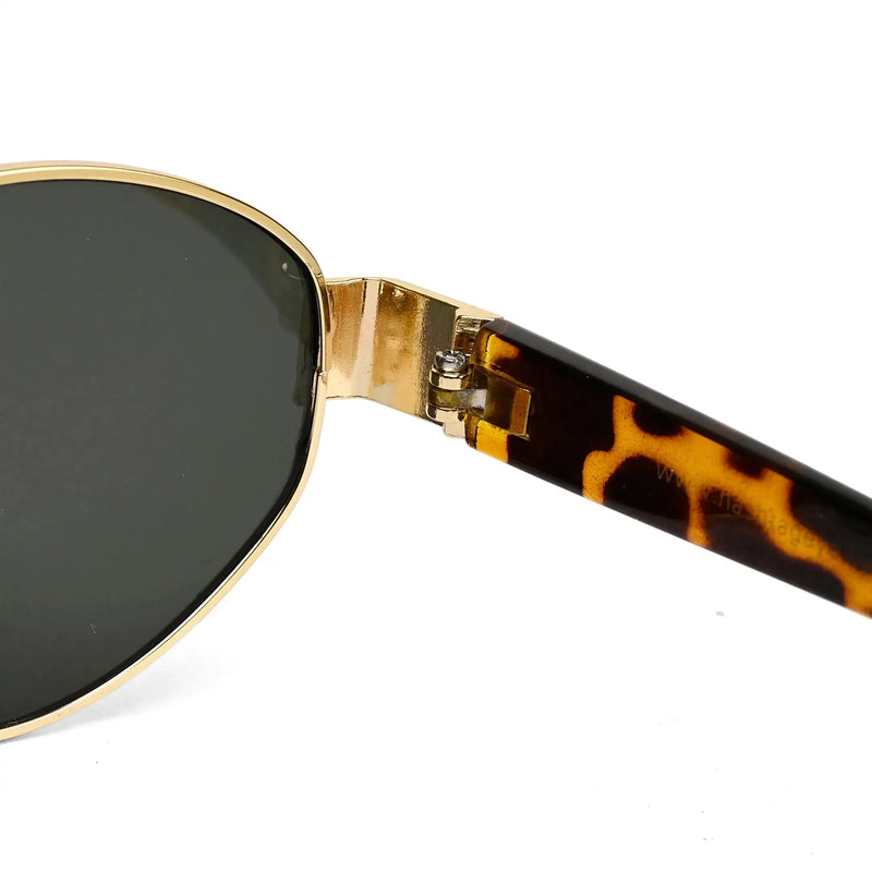 Urbanite | Green Medium Full Rim Oval Sunglasses for Women [UV-protected]