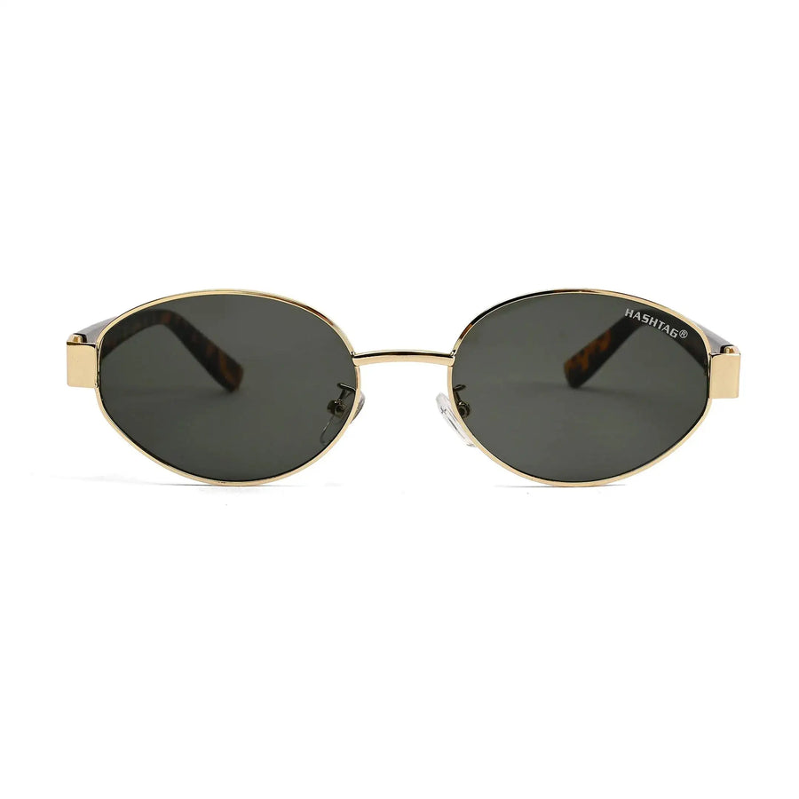 Urbanite | Green Medium Full Rim Oval Sunglasses for Women [UV-protected]