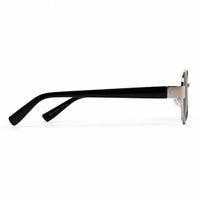 Urbanite | Silver Medium Full Rim Oval Sunglasses for Women [UV-protected]
