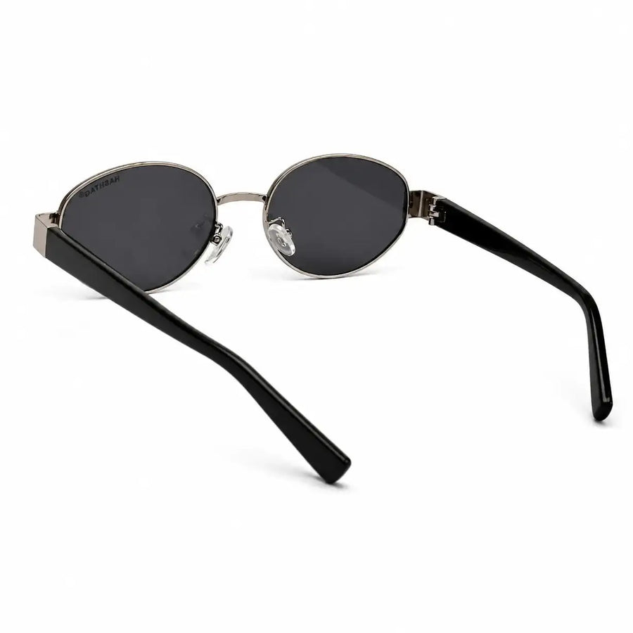 Urbanite | Silver Medium Full Rim Oval Sunglasses for Women [UV-protected]