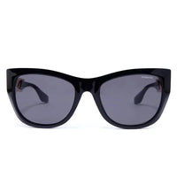 Vail Black Medium Full Rim Shield Sunglasses for Women — Hashtag Eyewears
