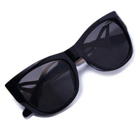 Vail Black Medium Full Rim Shield Sunglasses for Women — Hashtag Eyewears
