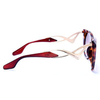 Vail Gradient Brown and Havana Medium Full Rim Shield Sunglasses for Women — Hashtag Eyewears
