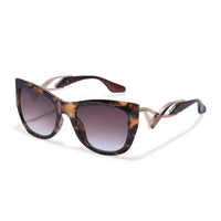 Vail Gradient Brown Medium Full Rim Shield Sunglasses for Women — Hashtag Eyewears