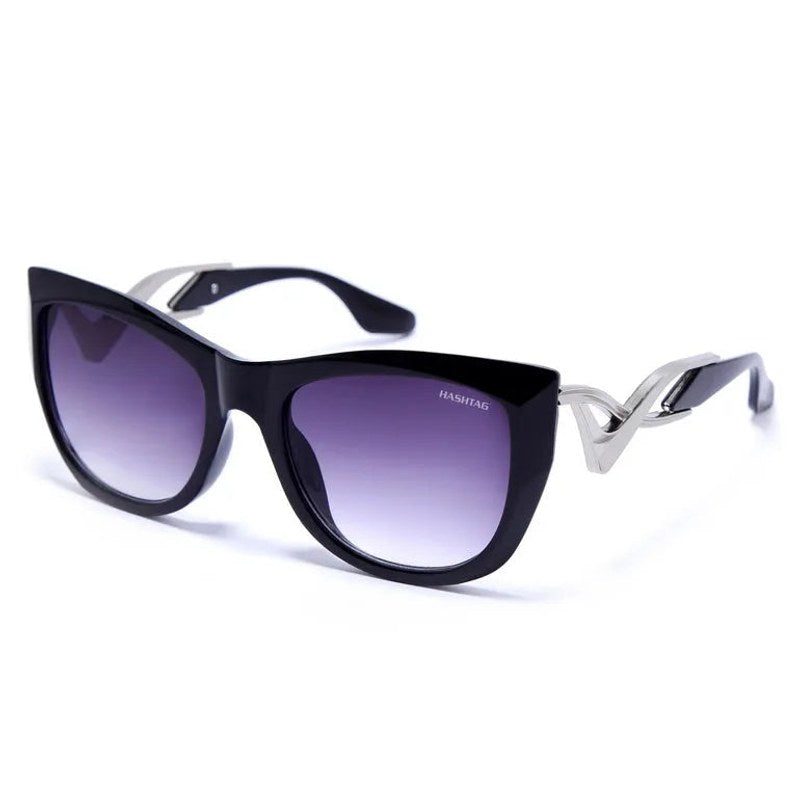 Vail Gradient Purple Medium Full Rim Shield Sunglasses for Women — Hashtag Eyewears