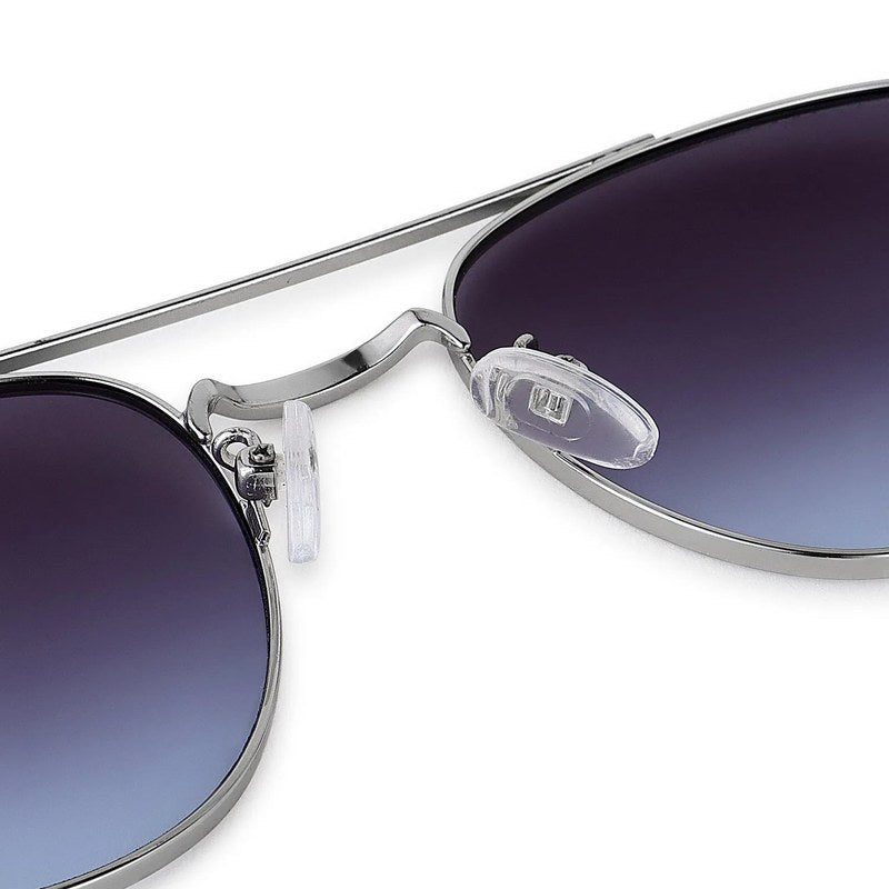 Valkyra | Gradient Blue Large Full Rim Aviator Sunglasses for Men & Women [UV-protected]