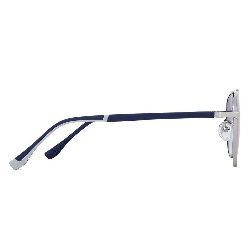 Valkyra Gradient Blue Large Full Rim Aviator Sunglasses for Men & Women — Hashtag Eyewears