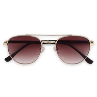 Valkyra Gradient Brown Large Full Rim Aviator Sunglasses for Men & Women — Hashtag Eyewears
